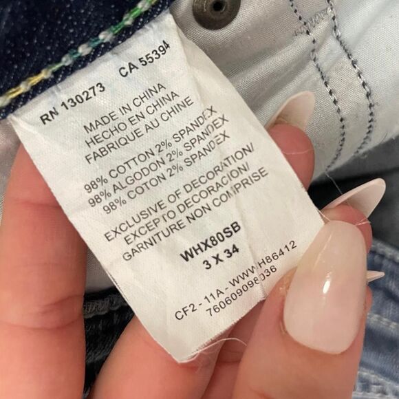 Rock 47 by Wrangler Ultra Low Rise Y2K Cowgirl Studded Bootcut Jeans Size 3 x 34 - Picture 5 of 5